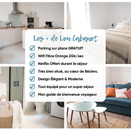 Lou Cabanot - Appartement Lumineux 3 Chambres - Parking Gratuit Beziers Luaran gambar