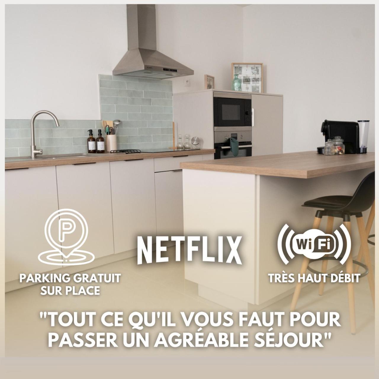 Lou Cabanot - Appartement Lumineux 3 Chambres - Parking Gratuit Beziers Luaran gambar